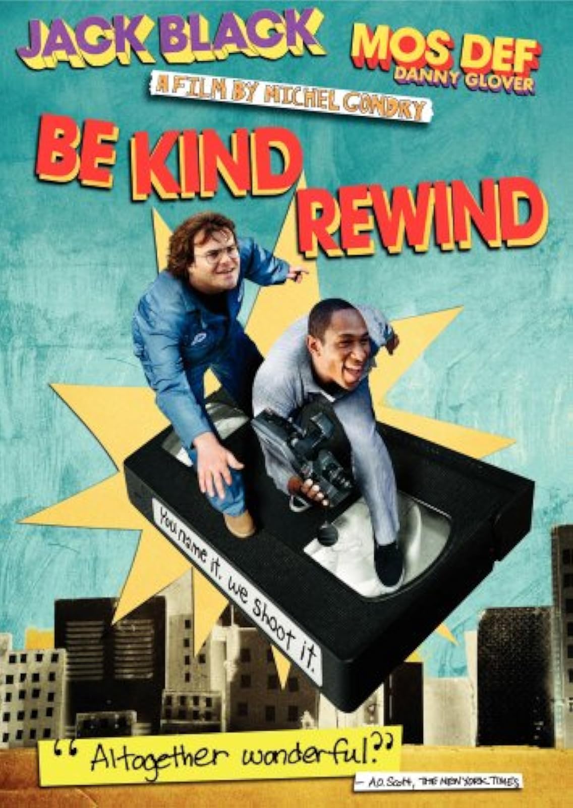 Be Kind Rewind On DVD With Jack Black Mos Def Danny Glover Mia Farrow