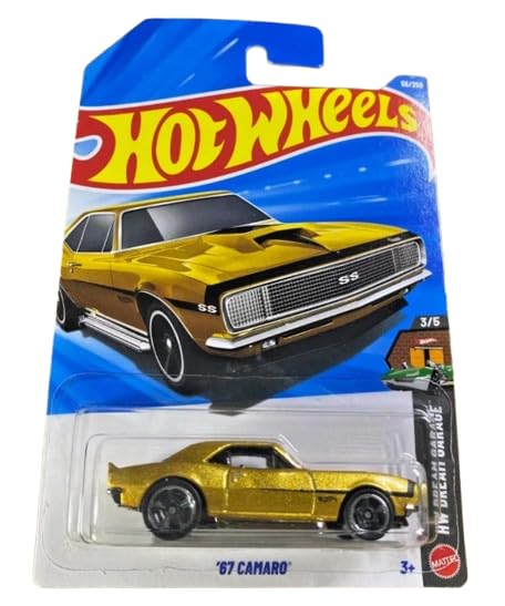 Image 0 of Hot Wheels '67 Camaro Gold Dream Garage 3/5 56/250 1:64 Scale Diecast
