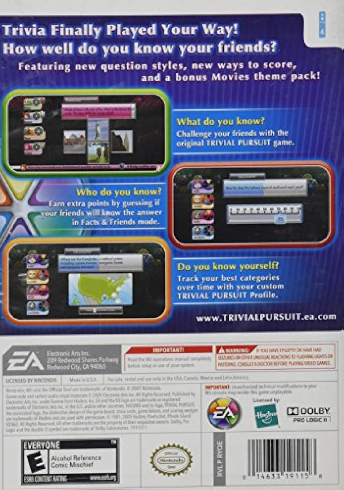 Image 2 of Trivial Pursuit For Wii And Wii U Board Games 