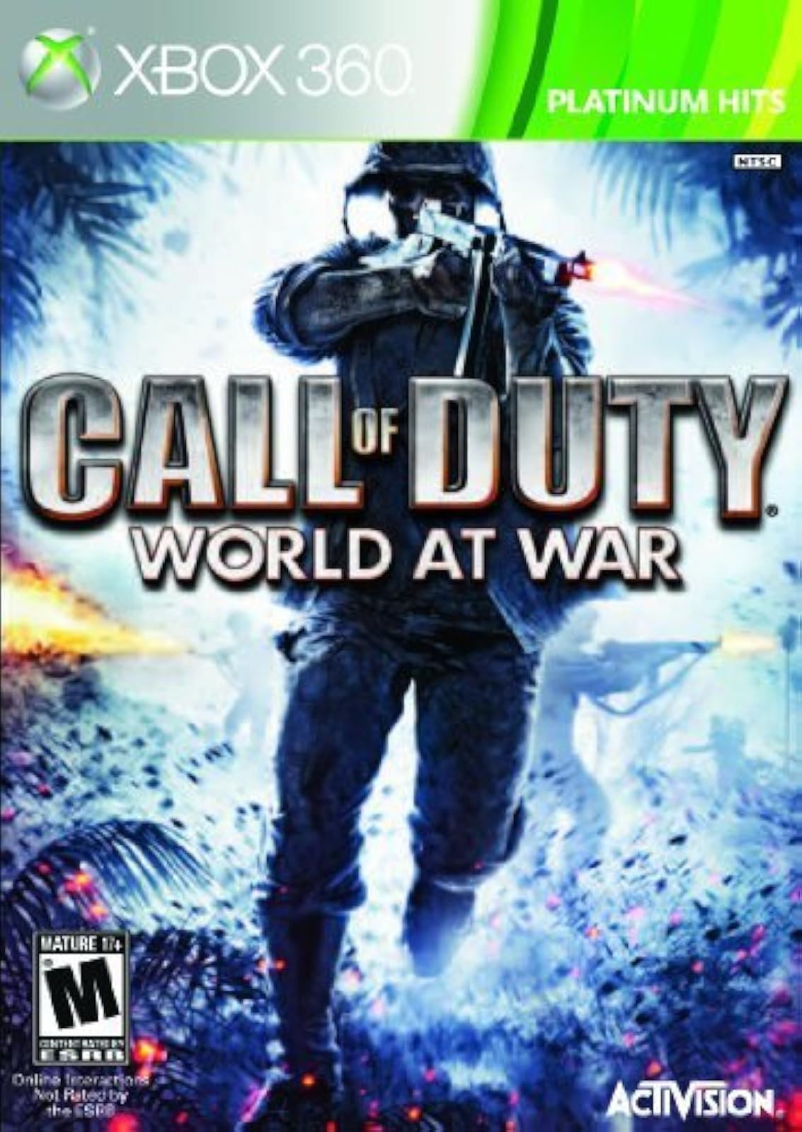 Call Of Duty: World At War Platinum Hits For Xbox 360 COD Shooter