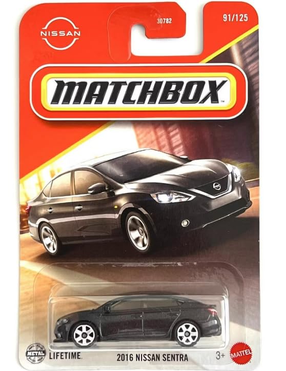 Image 0 of Matchbox 2016 Nissan Sentra Black 91/125 1:64 Scale Diecast Toy Vehicle Car