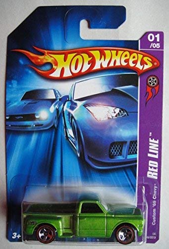 Image 0 of Hot Wheels Custom '69 Chevy Red Line 1/5 Green 96/223 Toy Car