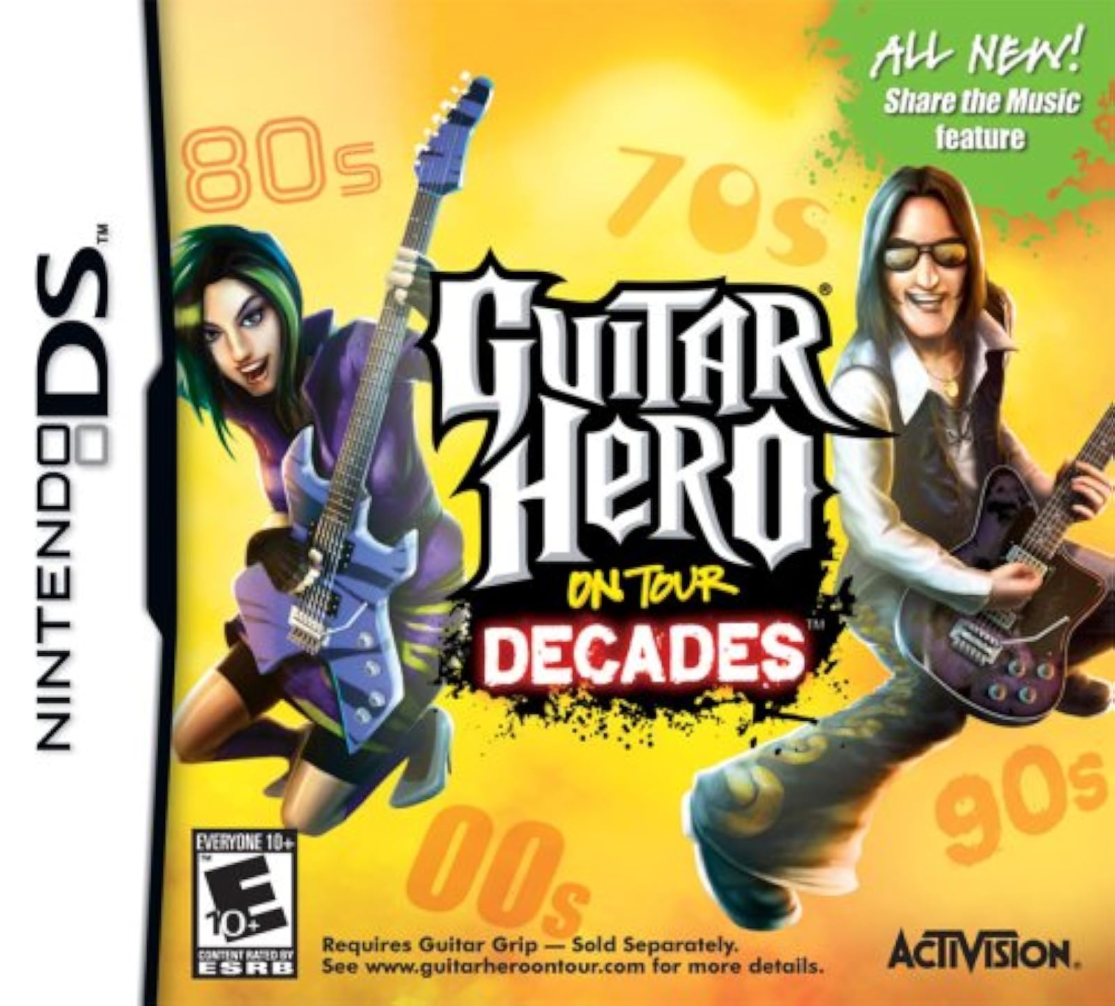 Guitar Hero On Tour: Decades For Nintendo DS Music