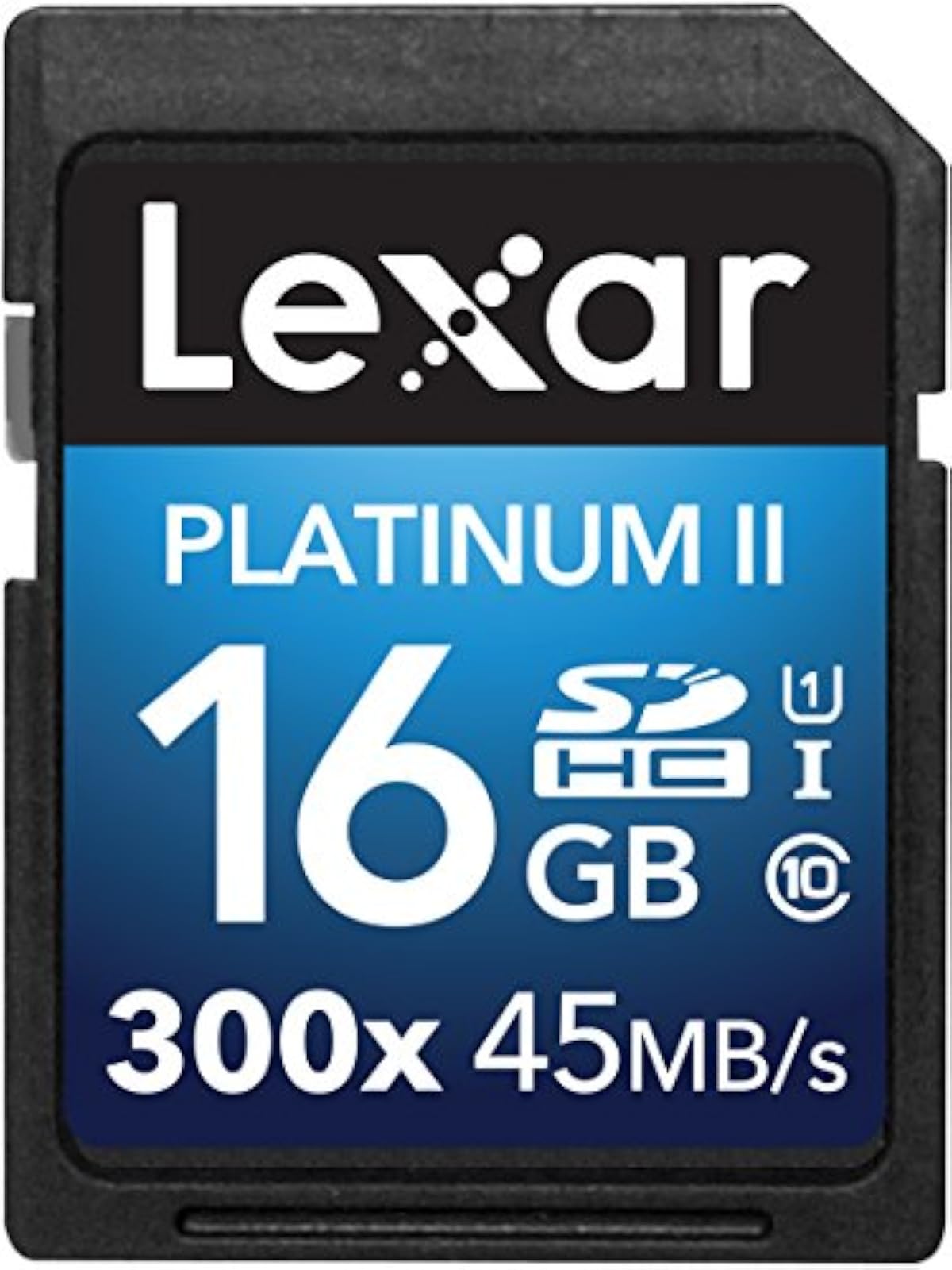 Lexar Platinum II 300X SDHC 16GB UHS-I/U1 Up To 45MB/S Read Flash Memory Card