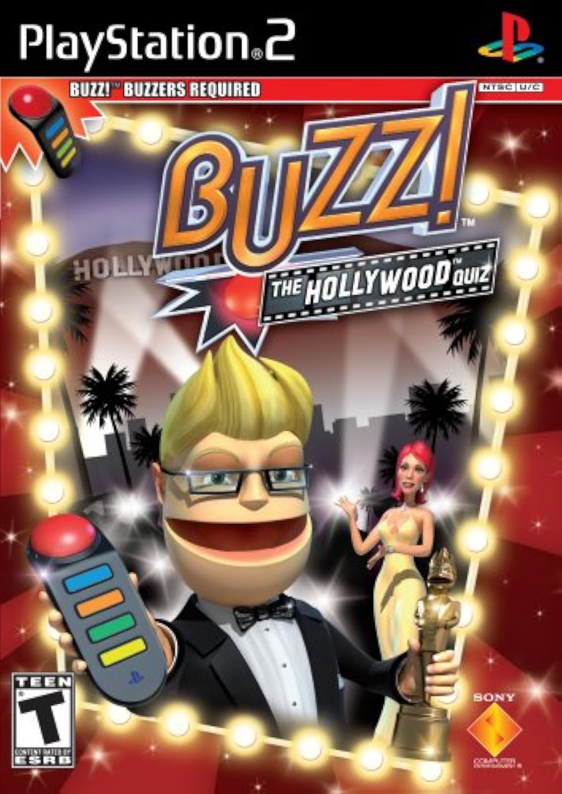 Buzz: The Hollywood Quiz Stand Alone For PlayStation 2 PS2 Trivia