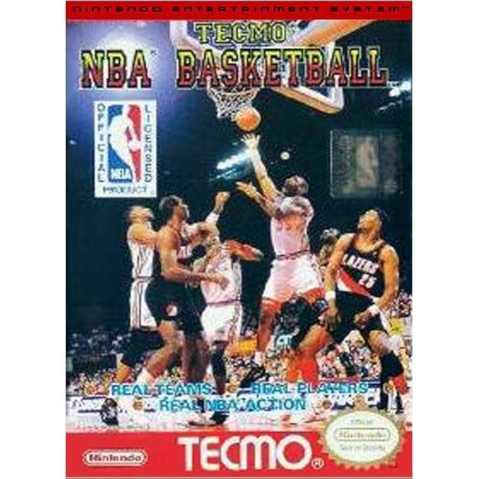 Tecmo NBA Basketball For Nintendo NES Vintage Sports 