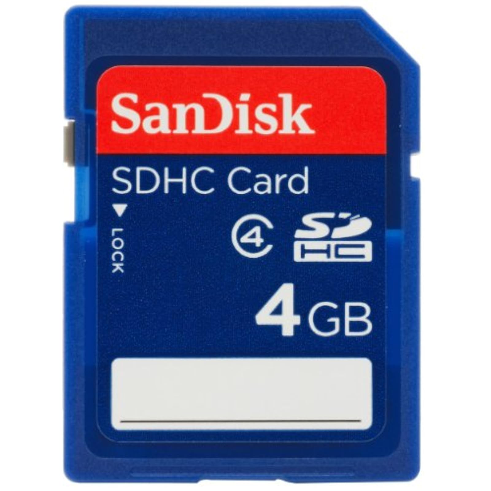 SanDisk 4GB Class 4 SDHC Flash Memory Card SDSDB-004G-B35 Label May