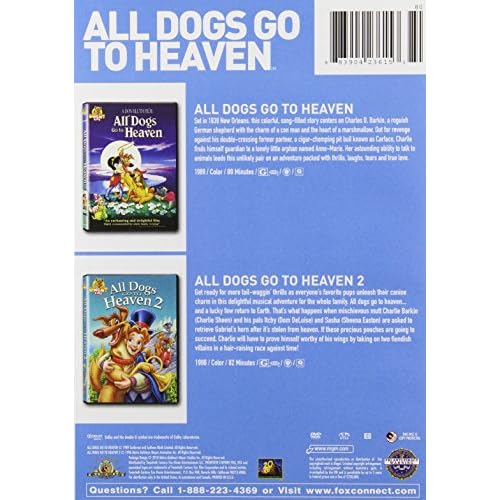 Image 1 of All Dogs Go To Heaven 1 / All Dogs Go To Heaven 2 On DVD with Charlie