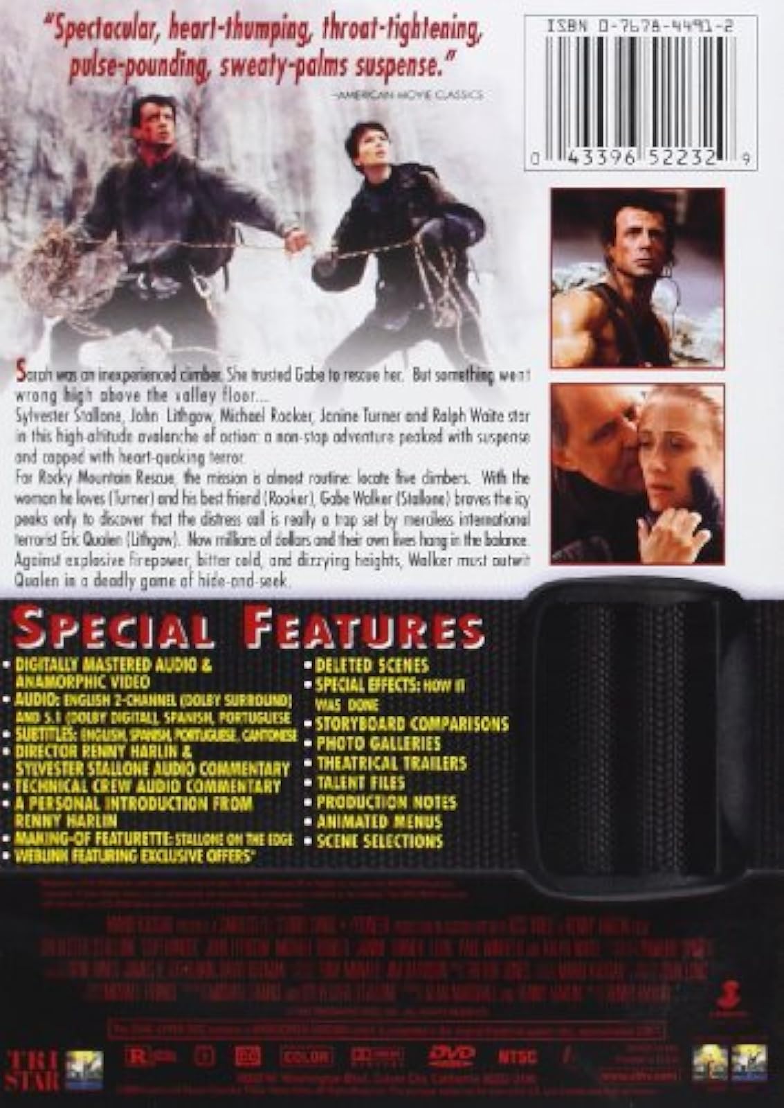 Image 2 of Cliffhanger Edition On DVD With Janine Turner Michael Rooker John