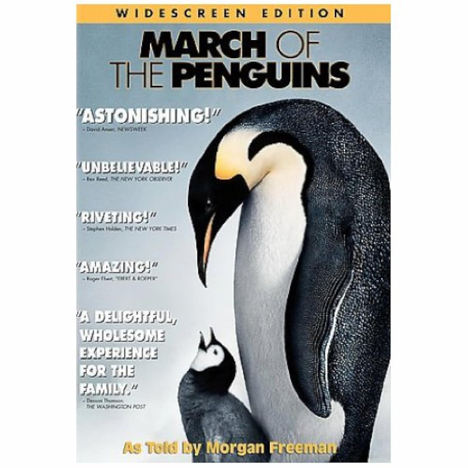 March Of The Penguins Movie On DVD With Morgan Freeman Documentary 