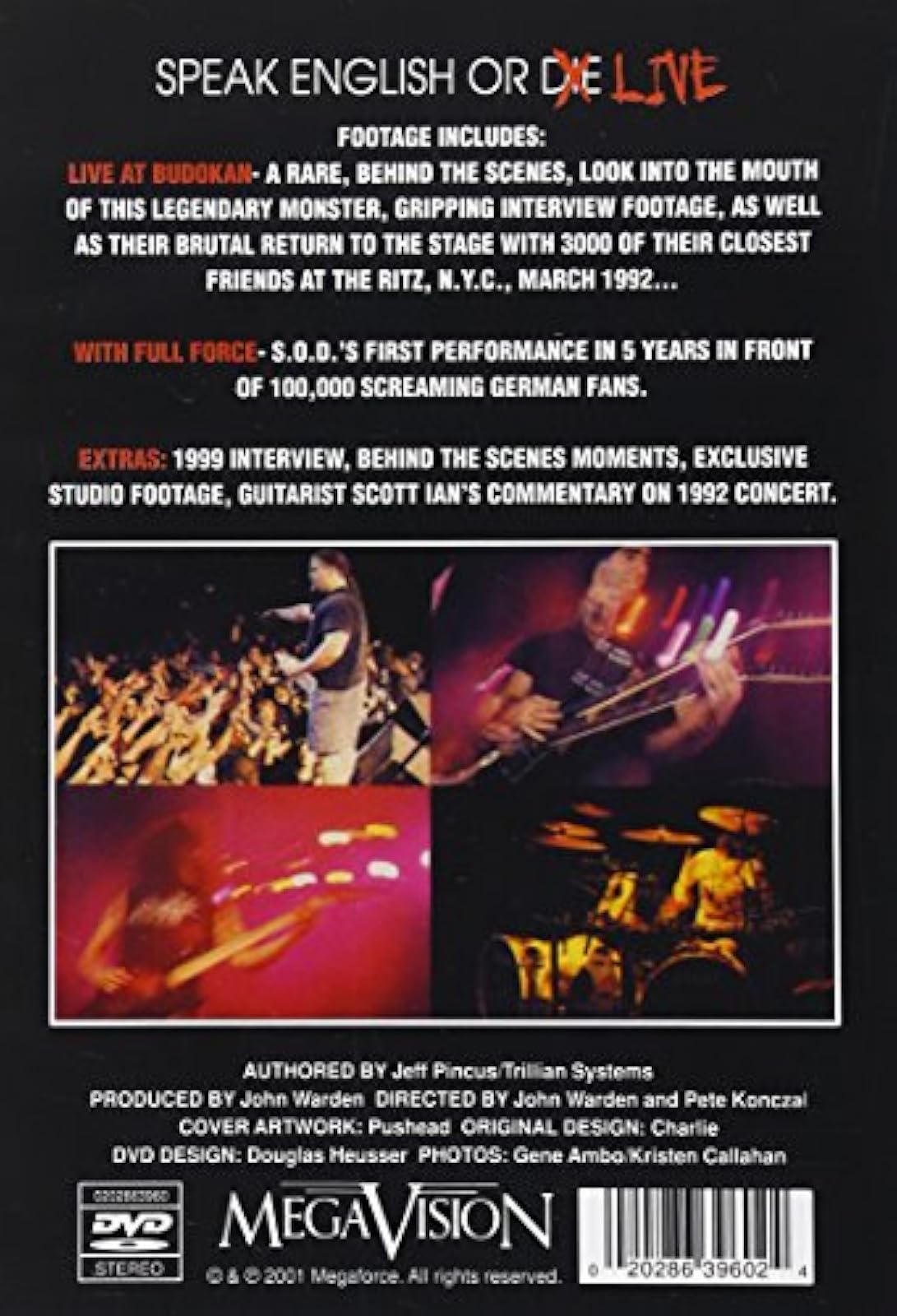 Image 2 of Speak English Or Live On DVD With Stormtroopers Of Death