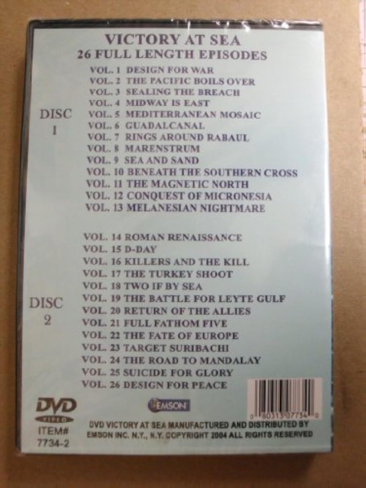 Image 2 of Victory At Sea On DVD With Leonard Graves Documentary