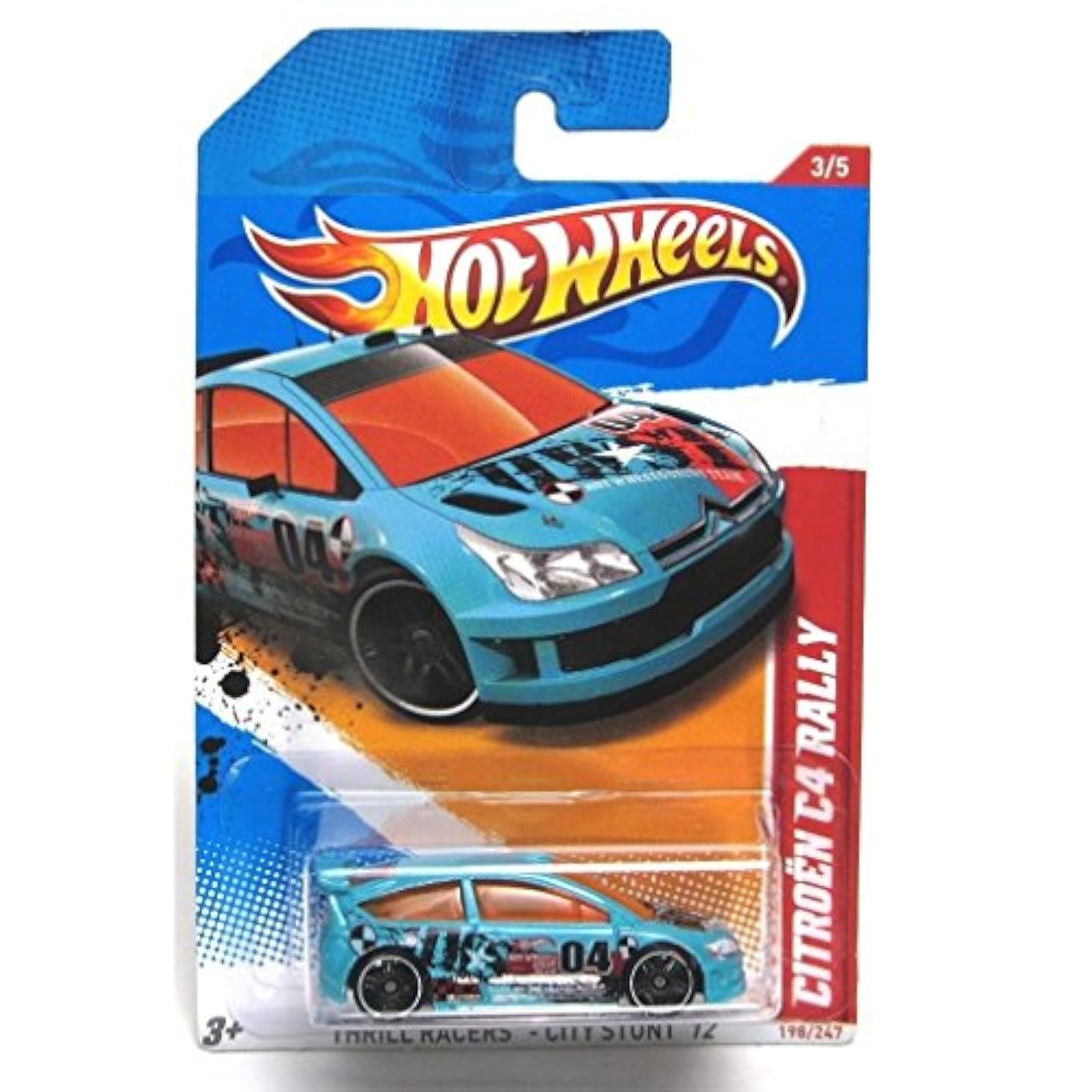 Image 3 of Hot Wheels Citroen C4 Rally Blue #04 Thrill Racers City Stunt 12 - 3/5