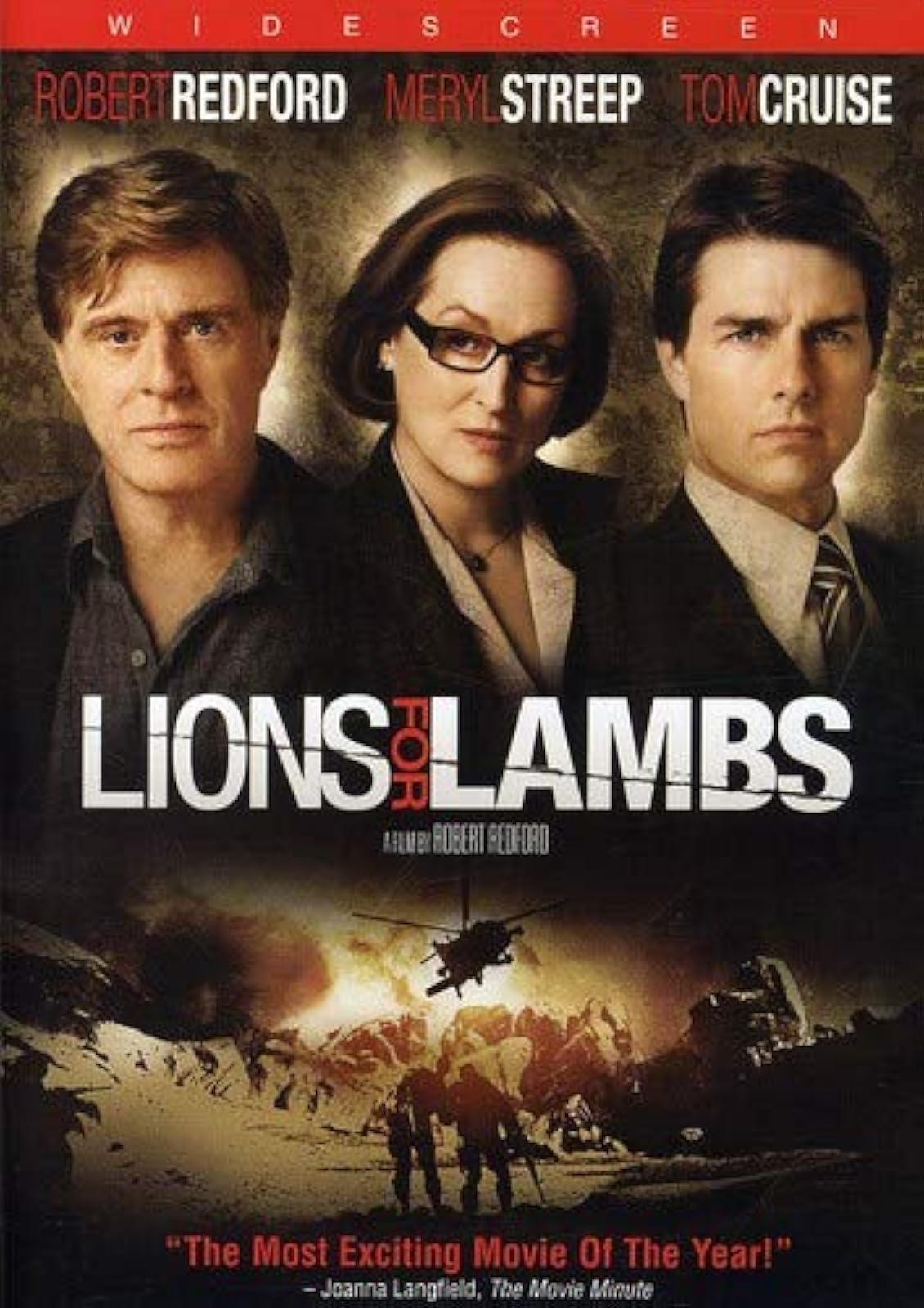 Image 0 of Lions For Lambs Widescreen On DVD With Robert Redford And Meryl Streep