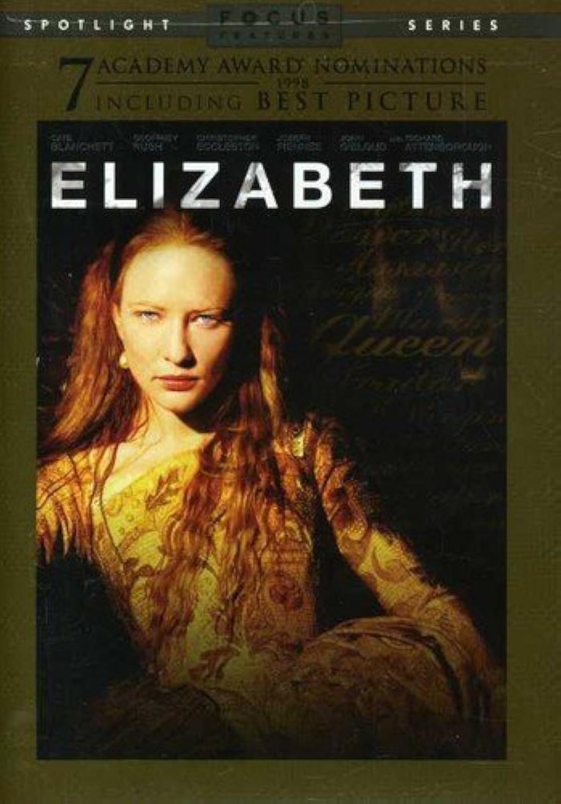 Elizabeth Spotlight Series On DVD With Cate Blanchett Richard