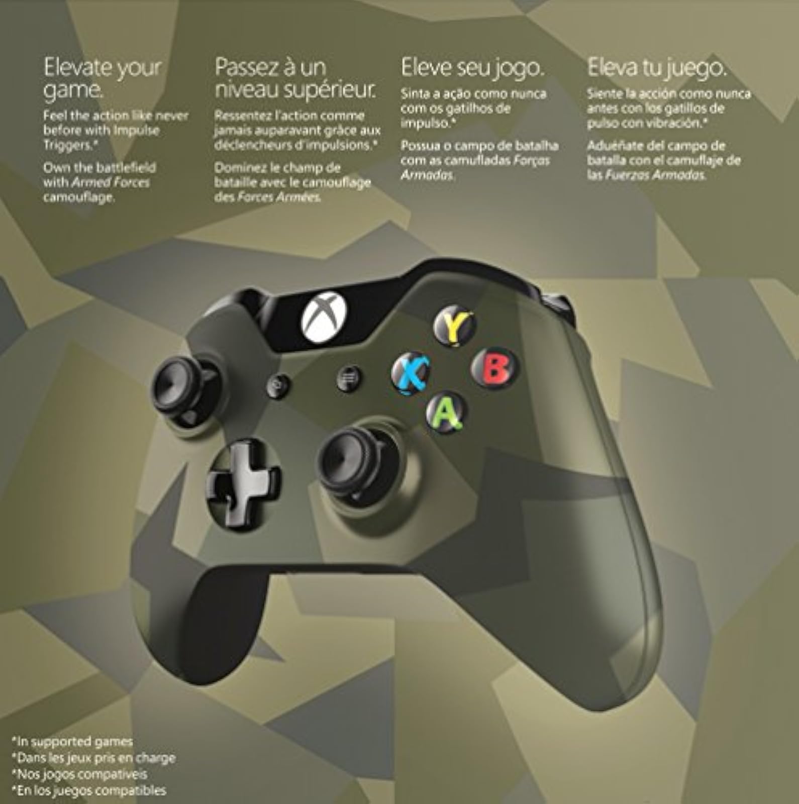 Image 2 of Microsoft OEM Xbox One Special Edition Armed Forces Wireless