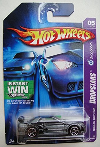 Hot Wheels Dropstars 5/5 Gray Nissan Skyline 60/223 Instant Win Card