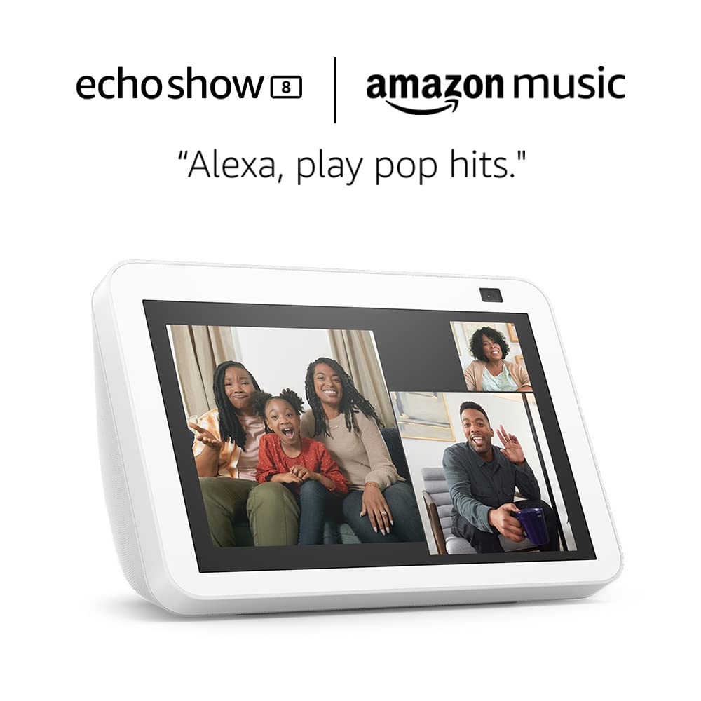 Image 0 of Echo Show 8 2nd Gen Glacier White