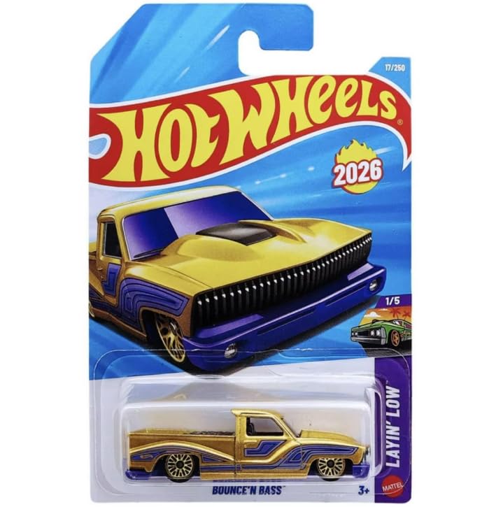 Hot Wheels Bounce 'N Bass Gold And Purple Layin' Low 1/5 17/250 For 20