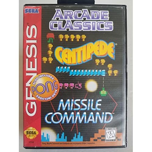 Arcade Classics For Sega Genesis Vintage