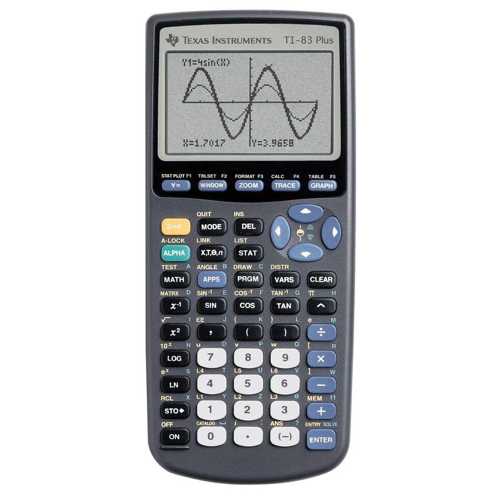 Image 0 of TI 83 Plus Graphing Calculator Handheld