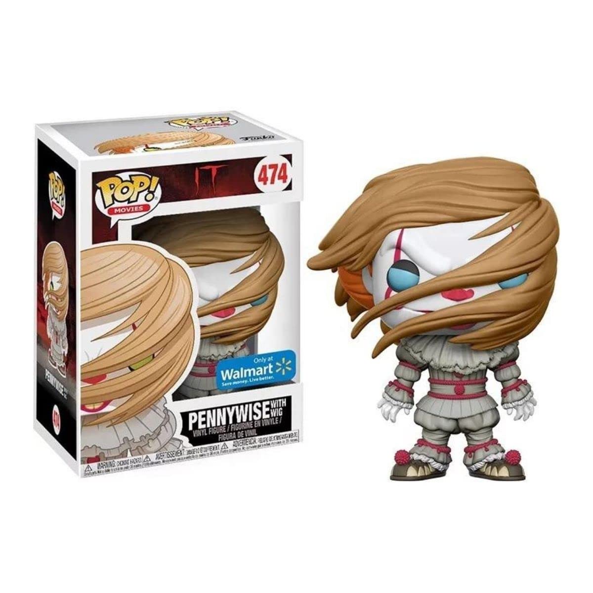 Image 0 of Pop Funko 474 Pennywise With Wig Collectible