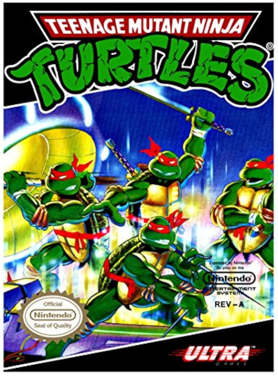 Image 0 of Teenage Mutant Ninja Turtles TMNT For Nintendo NES Vintage Platfomer 