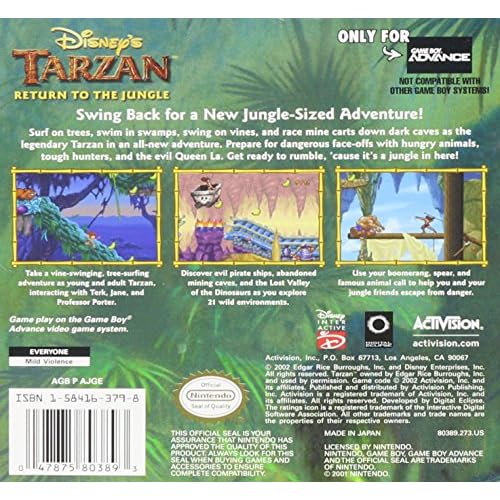 Image 3 of Tarzan: Return To The Jungle For GBA Gameboy Advance