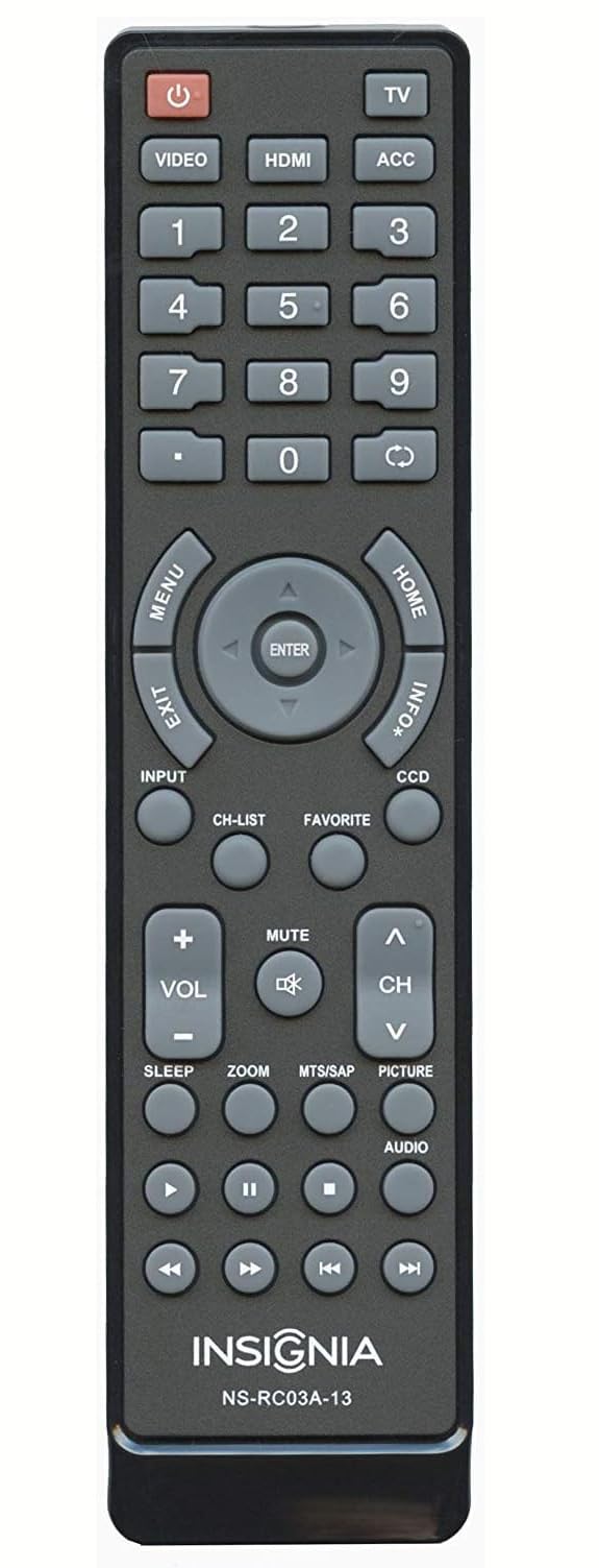 Image 0 of Insignia NS-RC03A-13 TV Remote Control OEM NSRC03A13 118020397 601120020A 158141