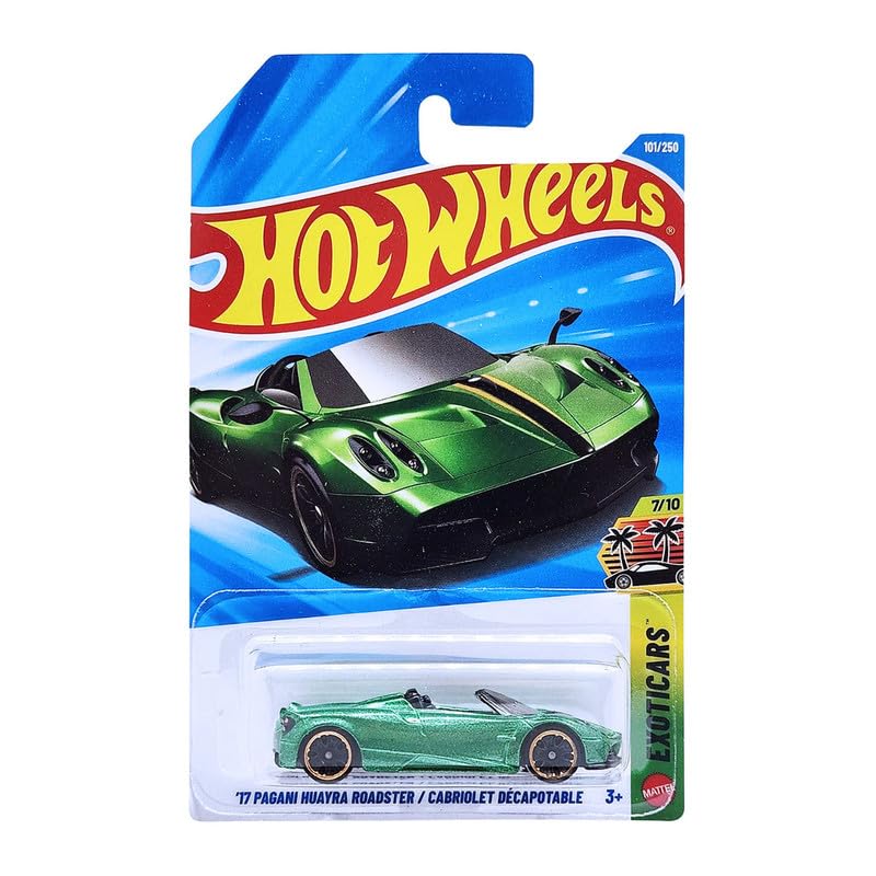Hot Wheels '17 Pagani Huayra Roadster Die-Cast Toy Vehicle Exoticars 7