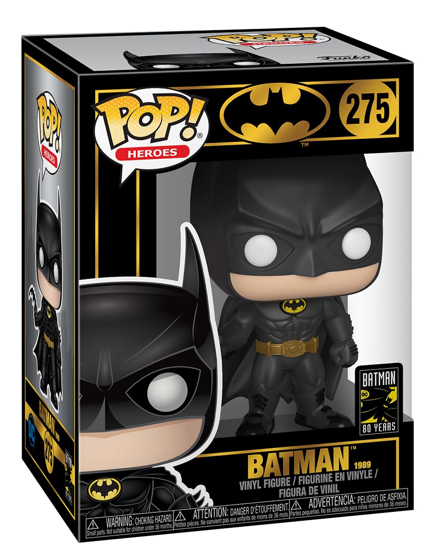 Funko Pop 275 Heroes: Batman 80th Batman 1989 Standard DC Comics