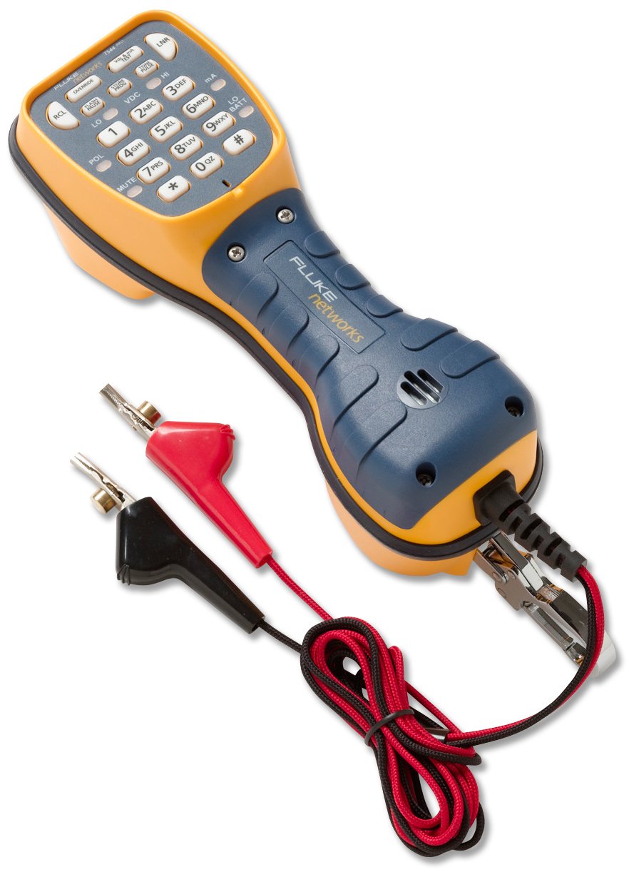 Fluke Networks 50801009 TS44 Pro Telephone Test Set With Angled Bed-Of