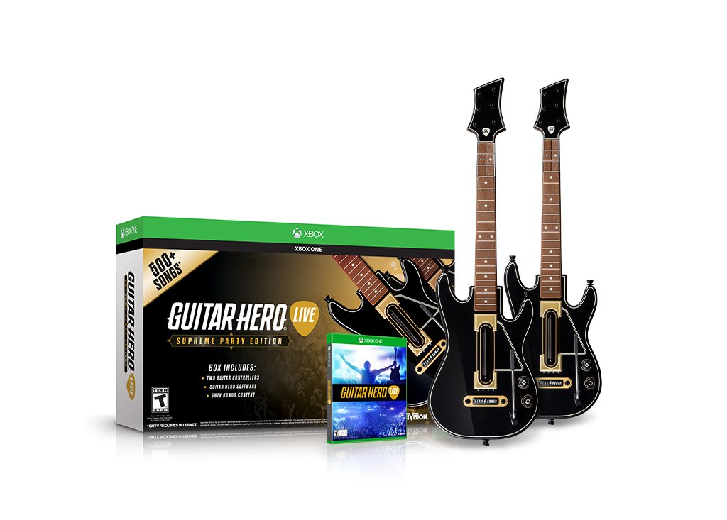 Guitar Hero Live Supreme Party Edition 2 Pack Bundle For Xbox One
