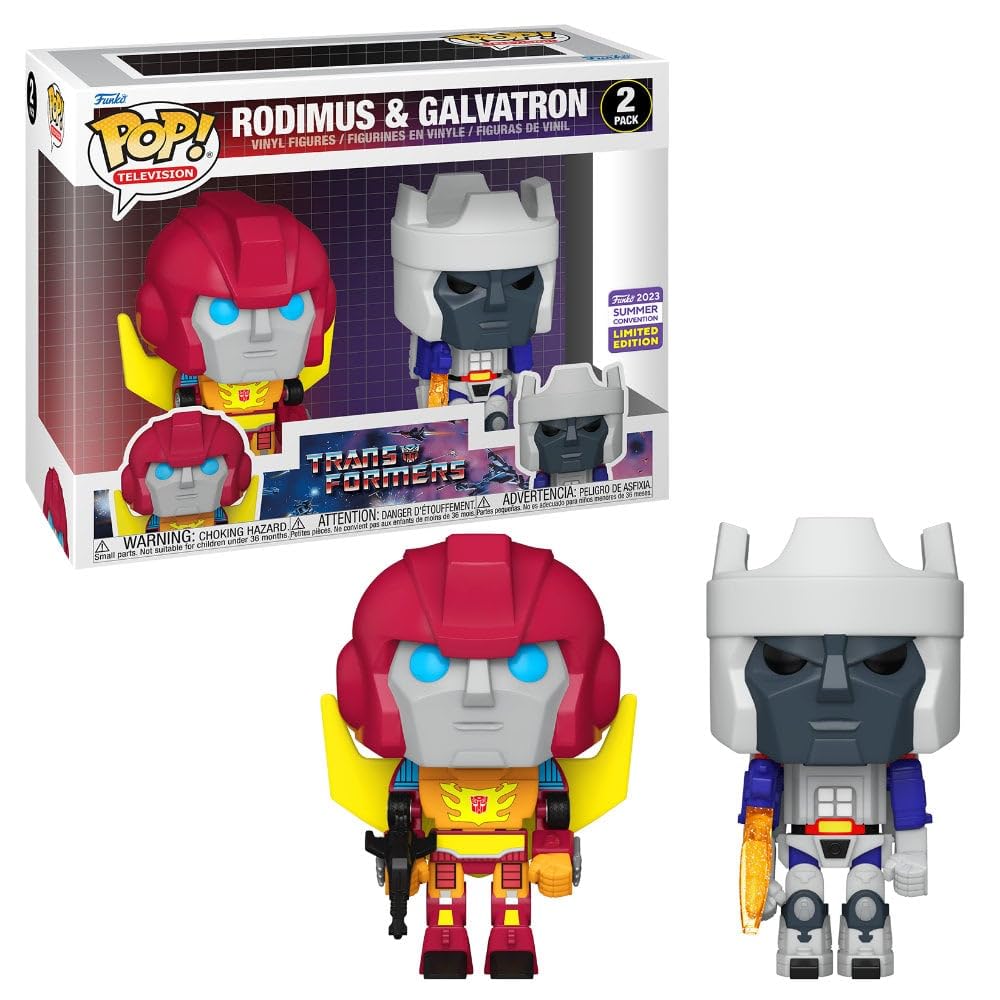 Image 0 of Sdcc 2023 Shared: Transformers Pop! Rodimus And Galvatron 2-Pack Collectible