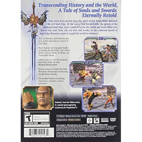 Image 3 of Soul Calibur 2 For PlayStation 2 PS2 Fighting