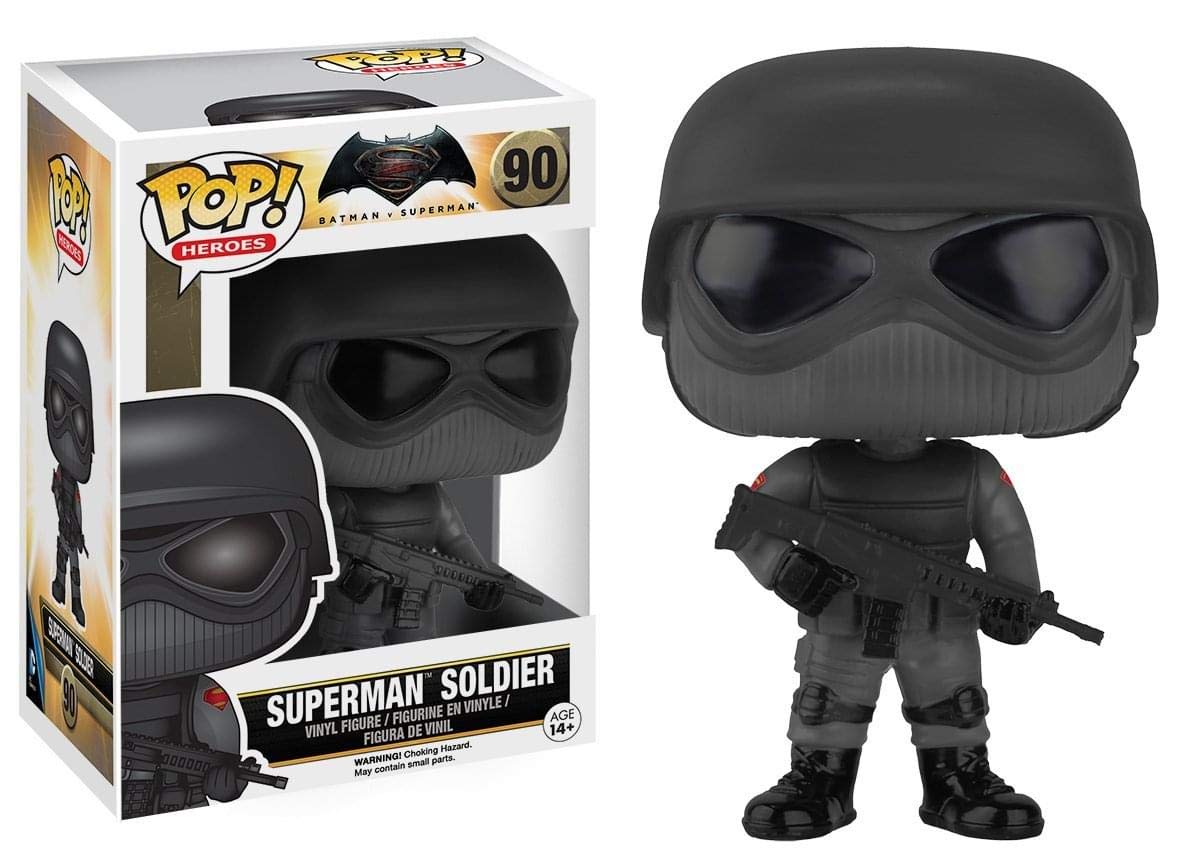 Image 0 of Funko Pop Heroes: 90 Batman Vs Superman Superman Soldier Action Figure Collectib