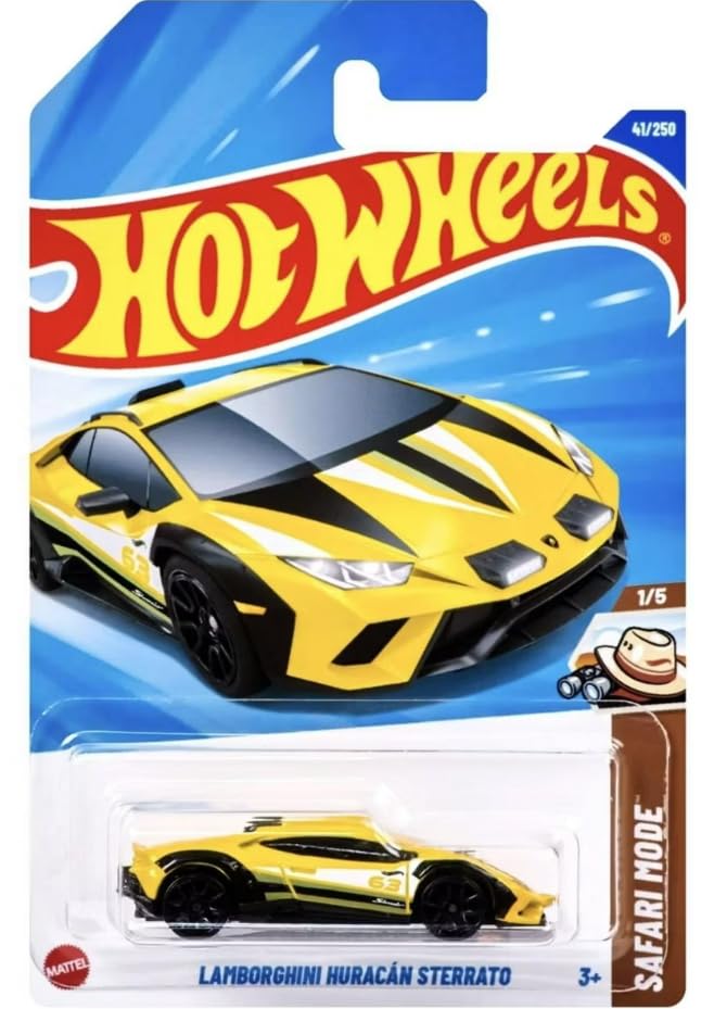 Hot Wheels Lamborghini Hurucan Sterrato Yellow Safari Mode 1/5 41/250 