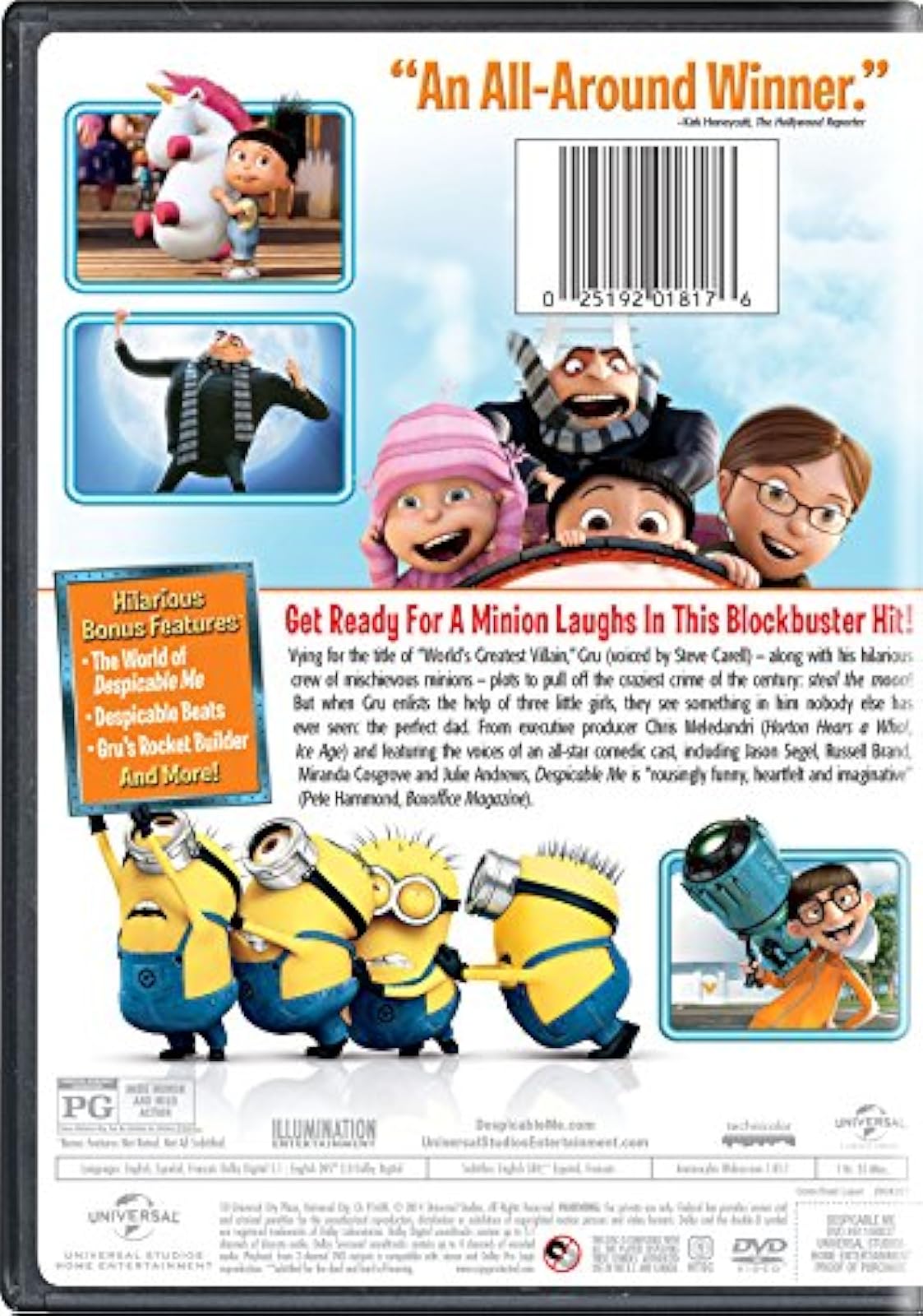 Image 2 of Despicable Me Single-Disc Edition On DVD With Steve Carell 