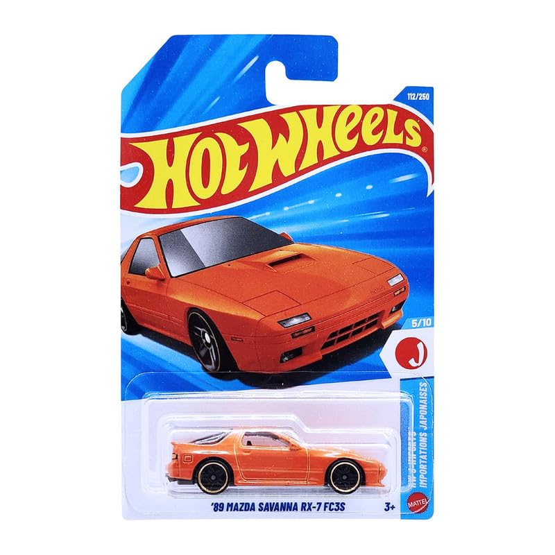 Hot Wheels '89 Mazda Savanna RX-7 FC3S Die-Cast Toy Car Vehicle Hw J