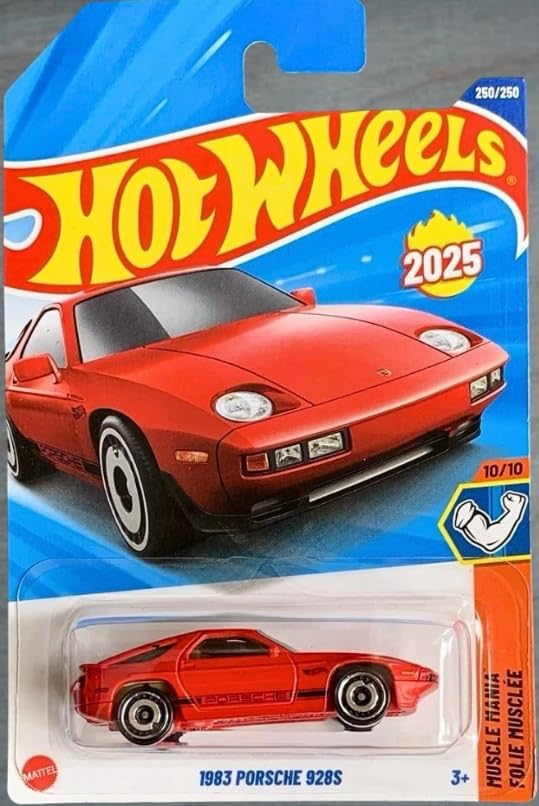 Hot Wheels 1983 Porsche 928S Red Muscle Mania 10/10 250/250 For 2025! 