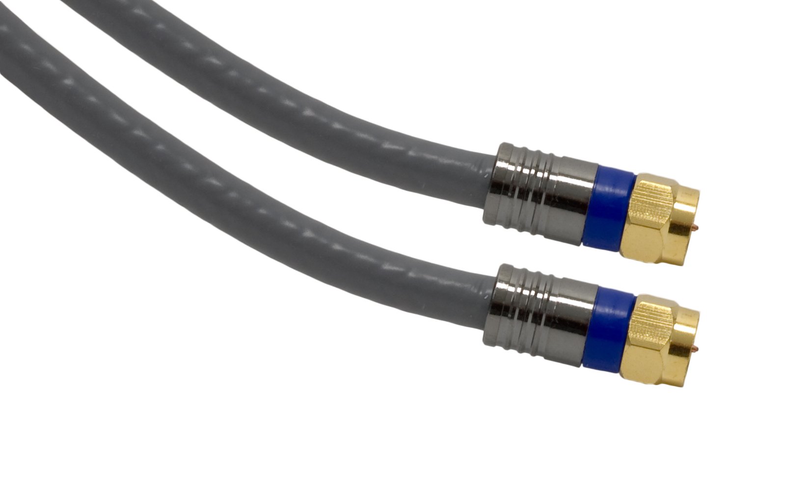 Image 0 of GE 87665 Ultra Pro 6-FT RG6 Quad Shield Coax Cable With Compression F-Connectors
