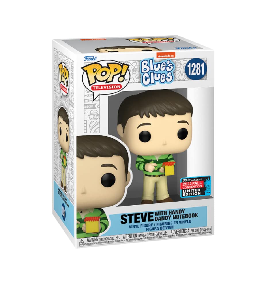 Funko Pop! 1281 Blue's Clues Steve With Handy Dandy Notebook 2022