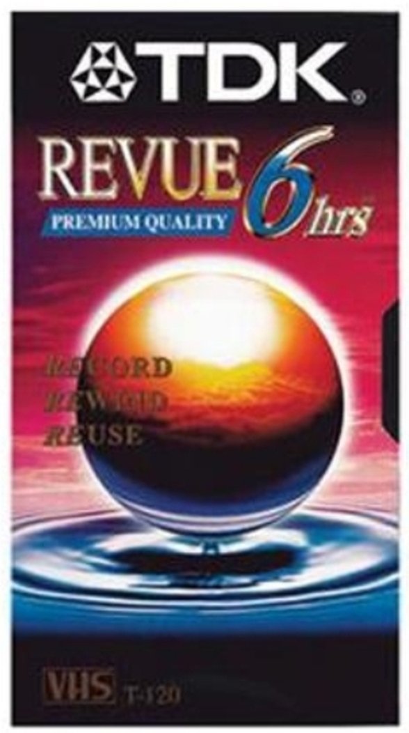 2 Pack TDK T-120 Revue Premium Quality Blank Video Cassette Tape 6