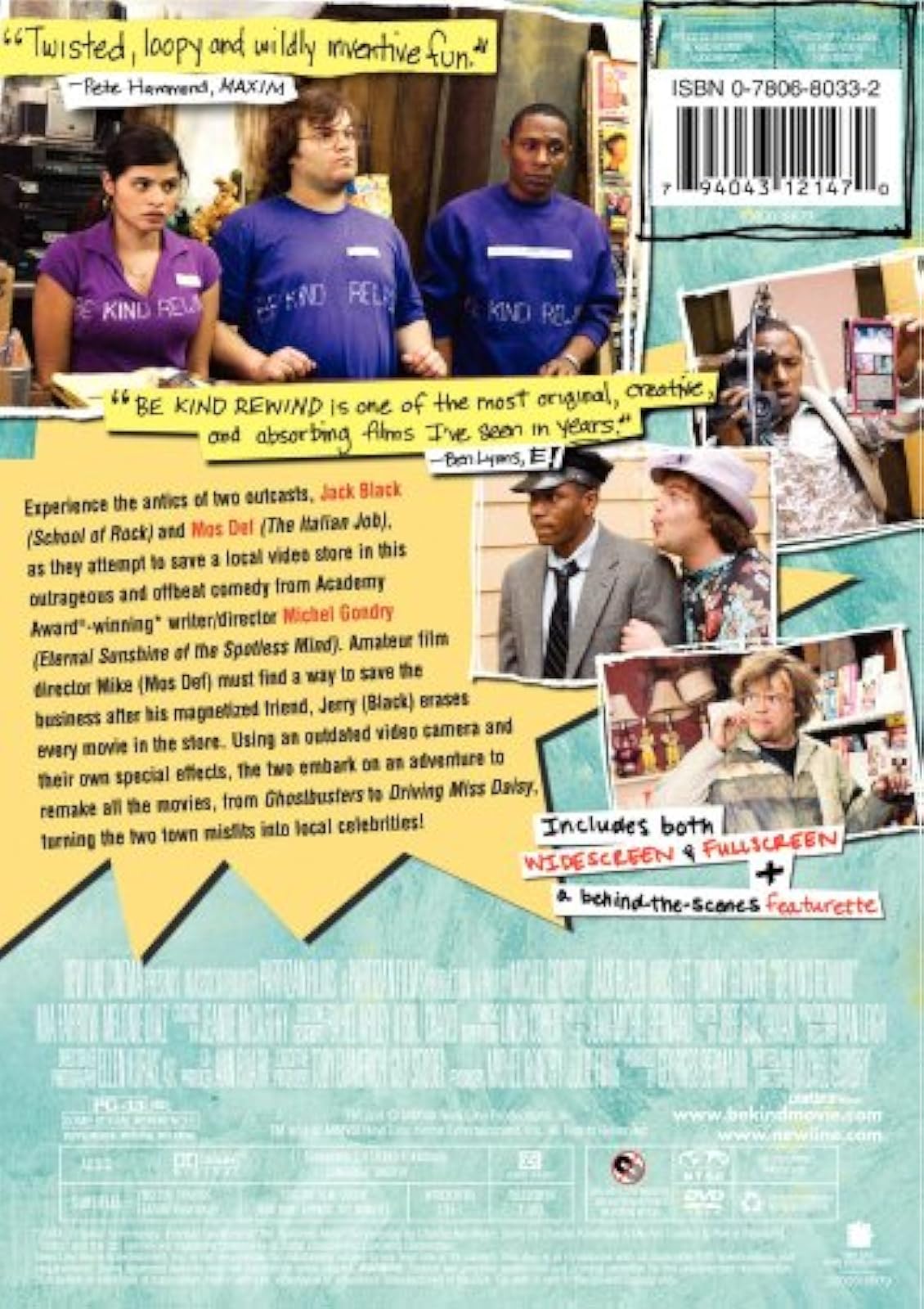 Image 2 of Be Kind Rewind On DVD With Jack Black Mos Def Danny Glover Mia Farrow