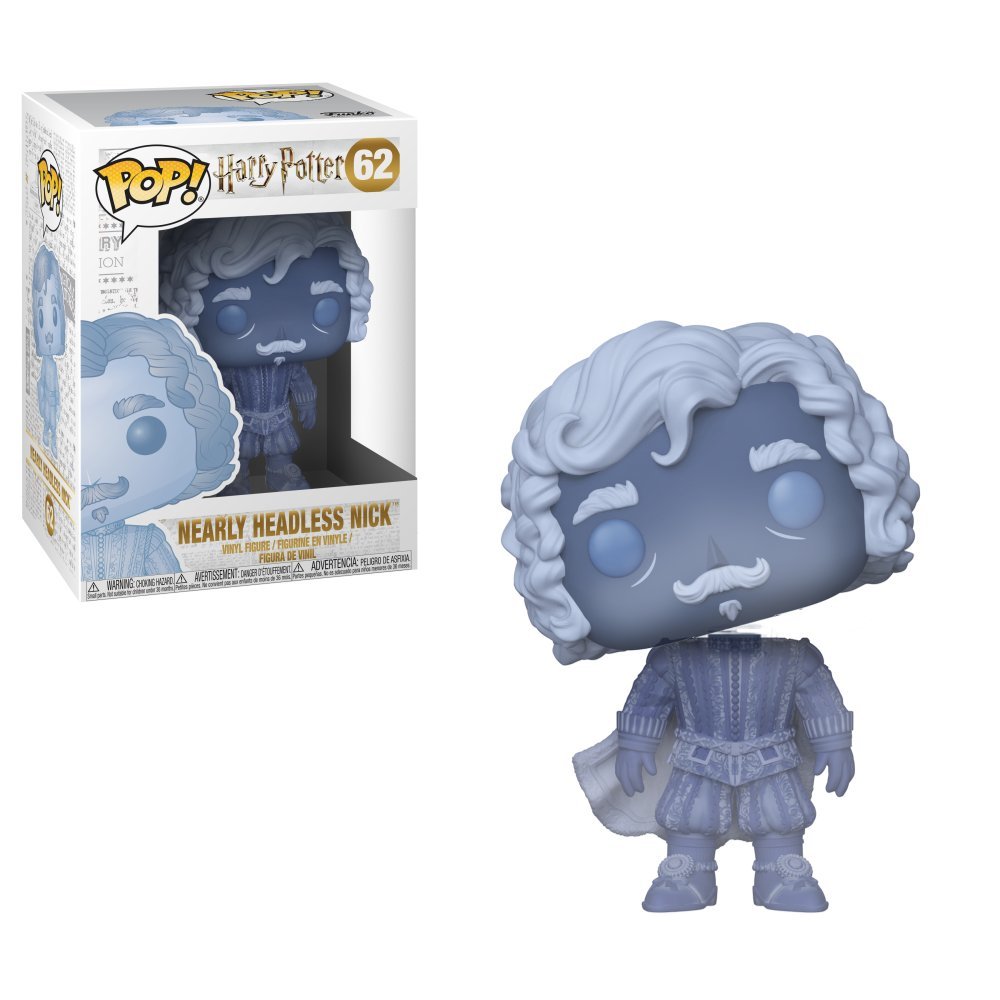 Image 0 of Funko Pop!: 62 Harry Potter Nearly Headless Nick Blue Translucent Collectible