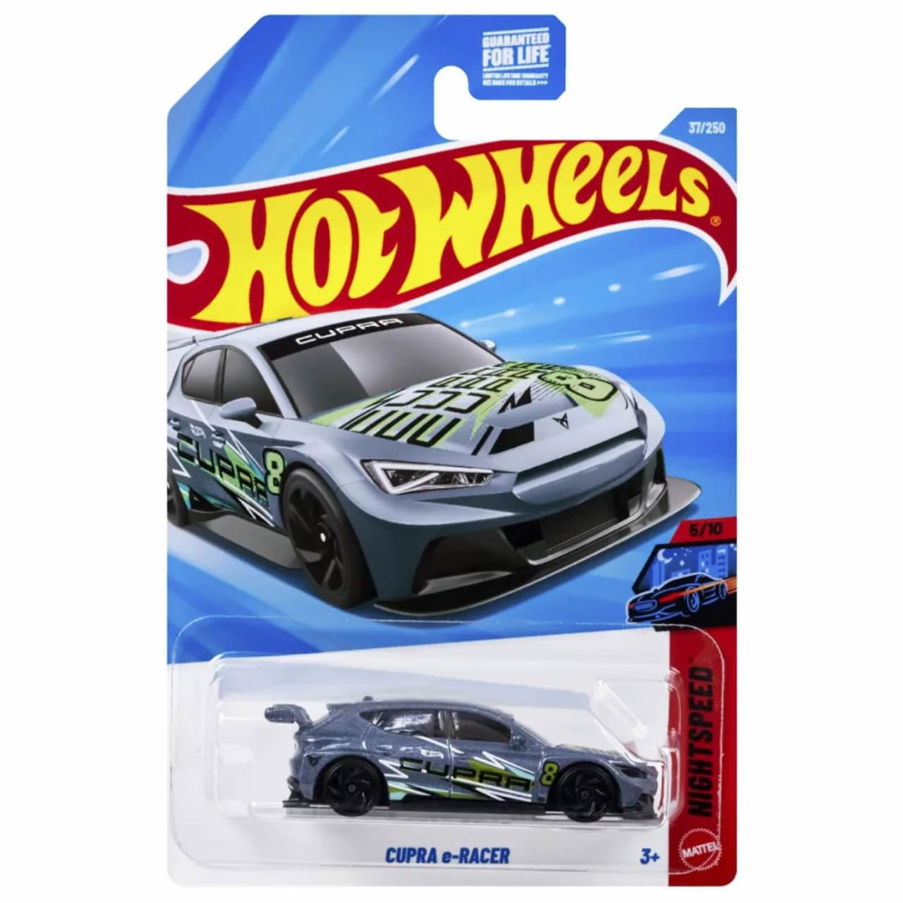 Image 0 of Hot Wheels Cupra E-Racer Nightspeed 5/10 JJJ08 Short Card Electric