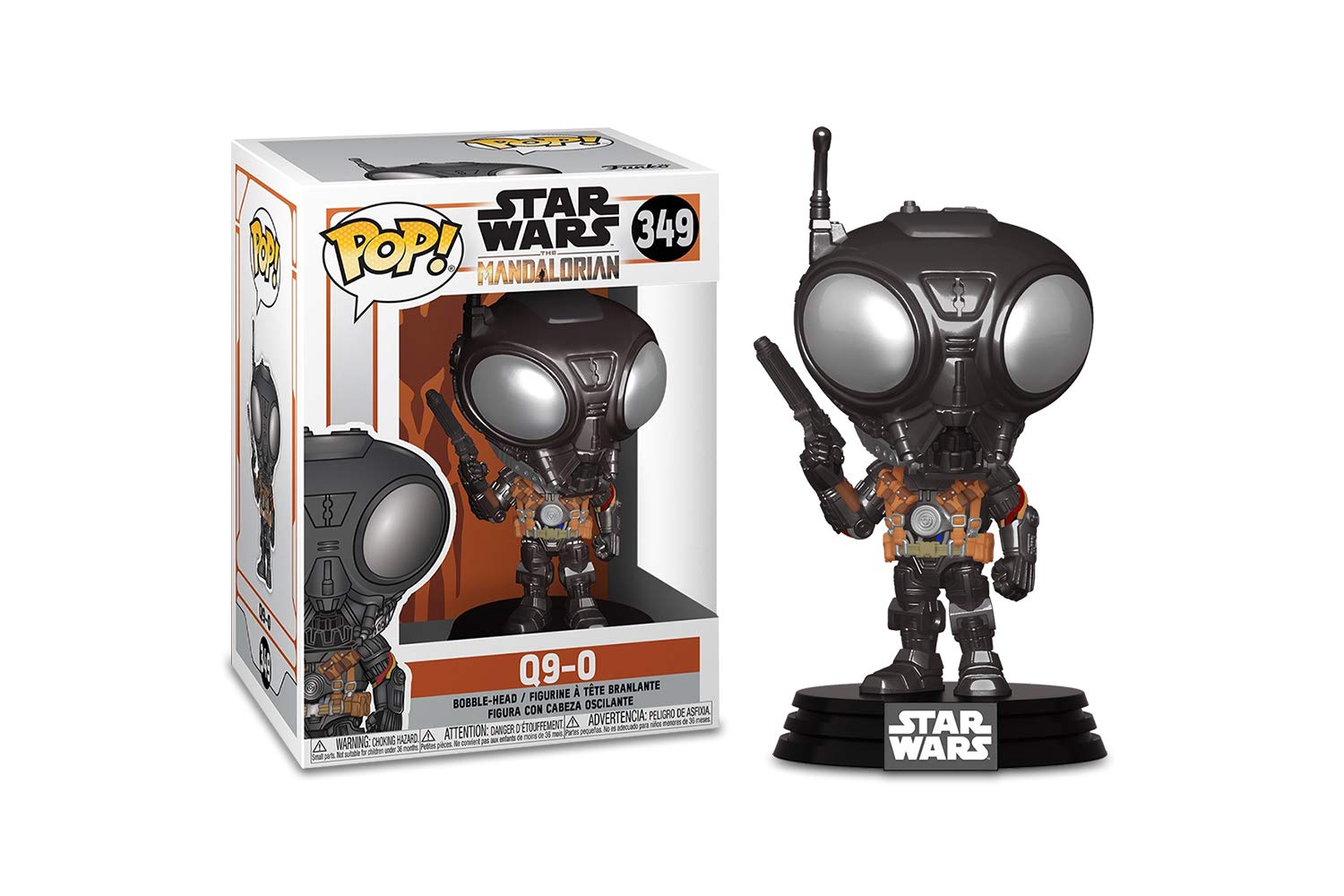 Image 0 of Funko Star Wars: 349 The Mandalorian Q9-ZERO Collectible
