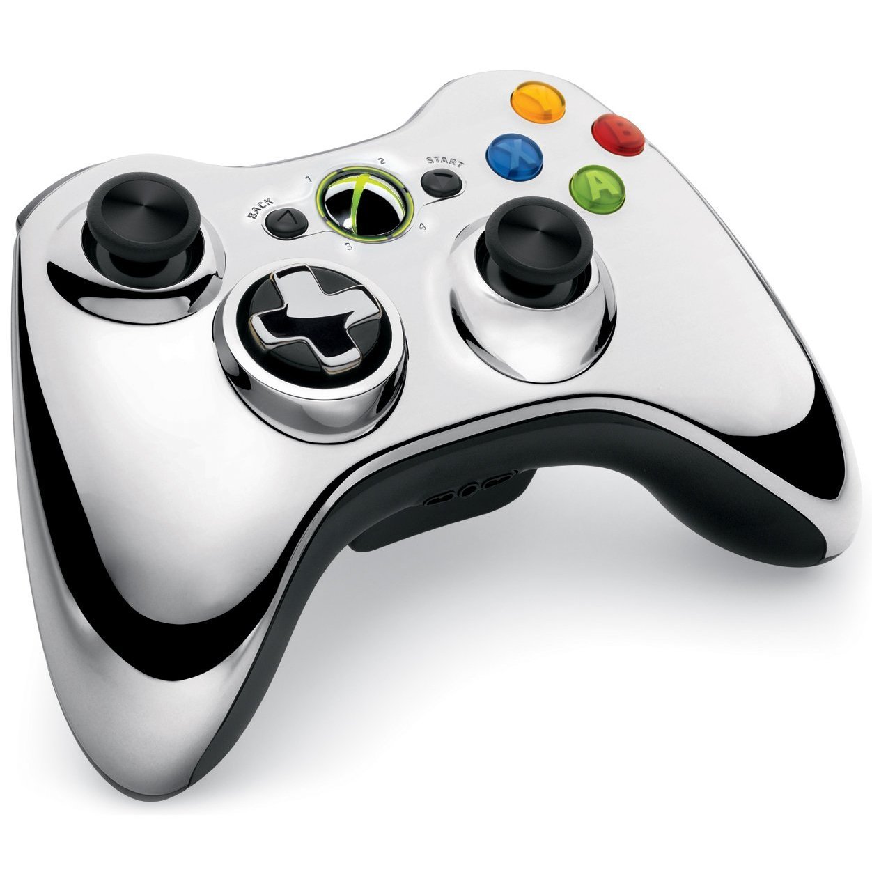 Official Wireless Controller Chrome Silver Xbox 360 For Xbox 360