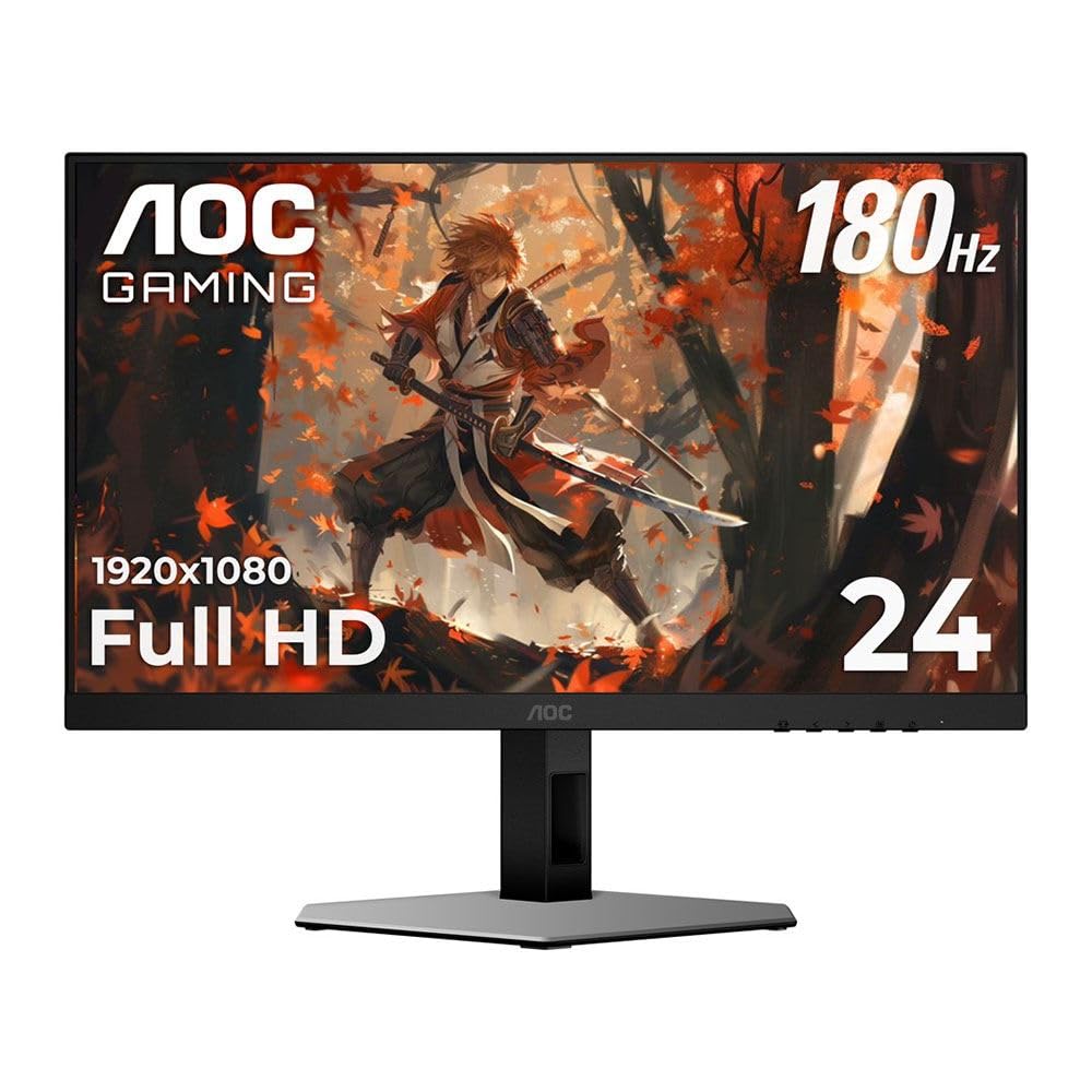AOC 24G4EM 23.8 Inch Full HD 1920 X 1080 180Hz Gaming Monitor HDMI