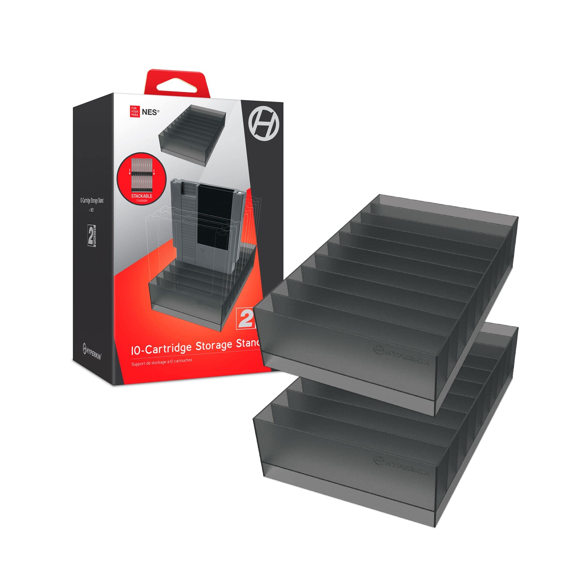 Hyperkin 10-CARTRIDGE Storage Stand Compatiable With NES 2 Pack For